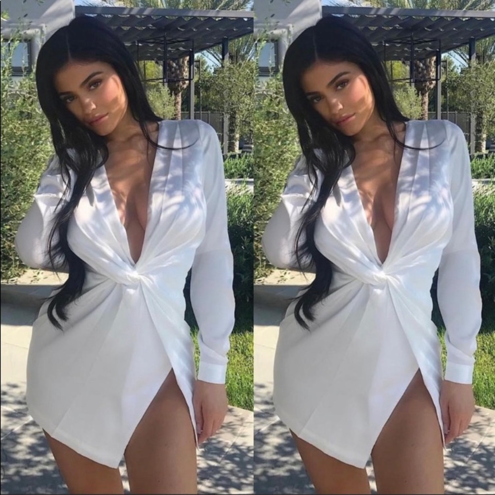 White Fashion Nova dress. Excellent